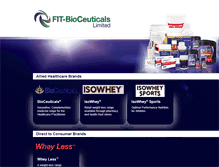 Tablet Screenshot of fit-bioceuticals.com.au